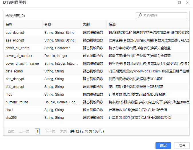 图 6.2.5 可用静态脱敏函数列表.png